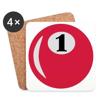 1. Geburtstag - Untersetzer (4er-Set) - Weiß - Vorne
