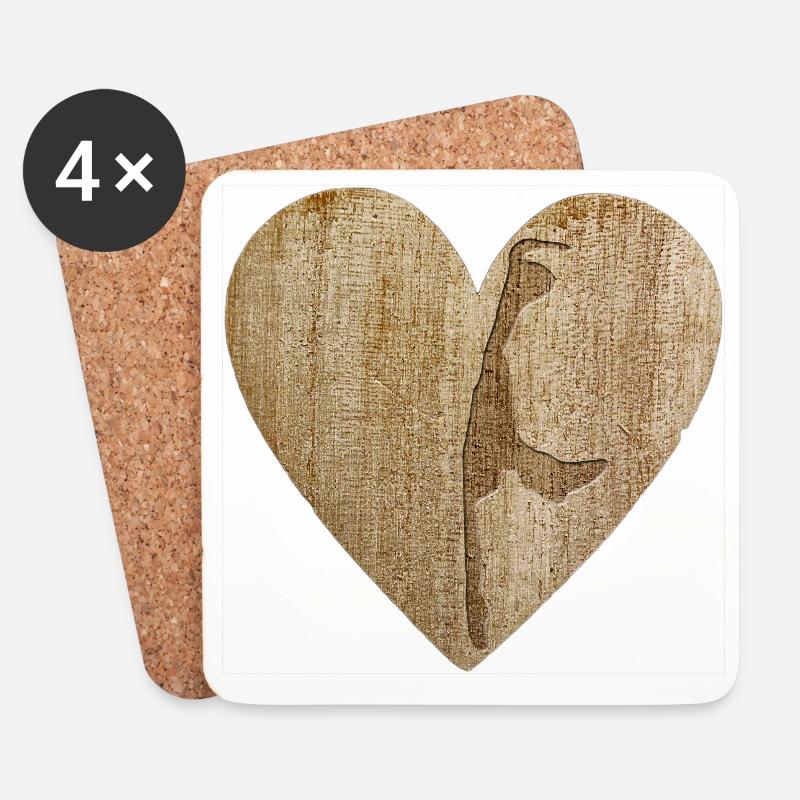 Love - Sylt - Untersetzer (4er-Set) - Weiß