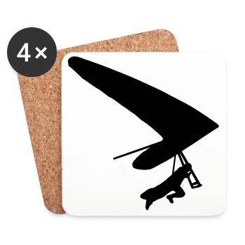 Hang - glider - Coasters (set of 4) - white - Front