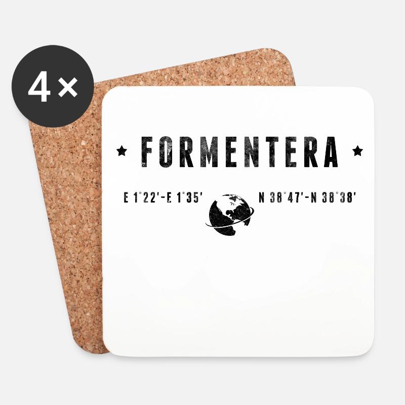 Formentera - Untersetzer (4er-Set) - Weiß
