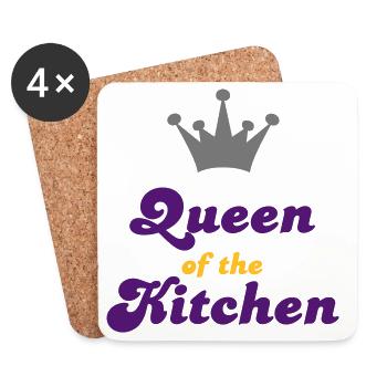 Kochen - Untersetzer (4er-Set) - Weiß - Vorne