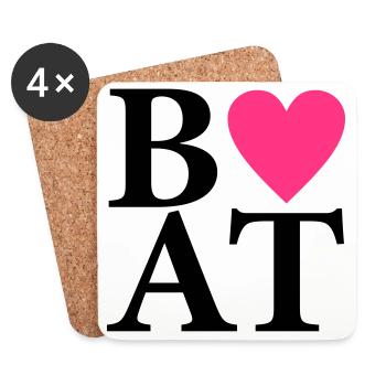 Boot - Untersetzer (4er-Set) - Weiß - Vorne