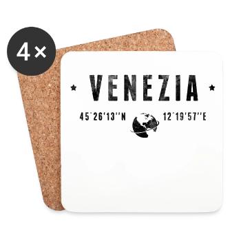 Venezia - Coasters (set of 4) - white - Front