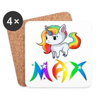 Unicorn Max - Coasters (set of 4) - white - Front