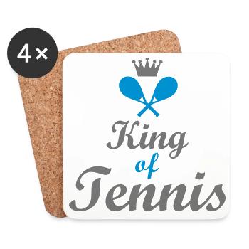 tennis - Dessous de verre (lot de 4) - blanc - Devant
