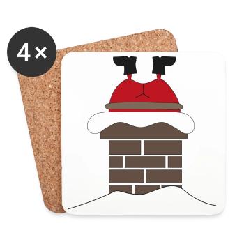 weihnachten - Untersetzer (4er-Set) - Weiß - Vorne