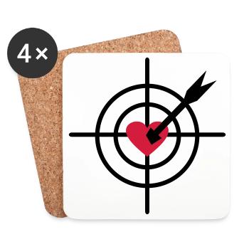 2541614 15588441 Heart - Coasters (set of 4) - white - Front