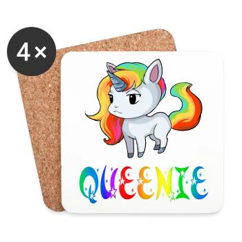 Unicorn Queenie - Dessous de verre (lot de 4) - blanc - Devant
