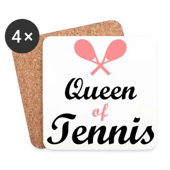 Tennis - Untersetzer (4er-Set) - Weiß - Vorne