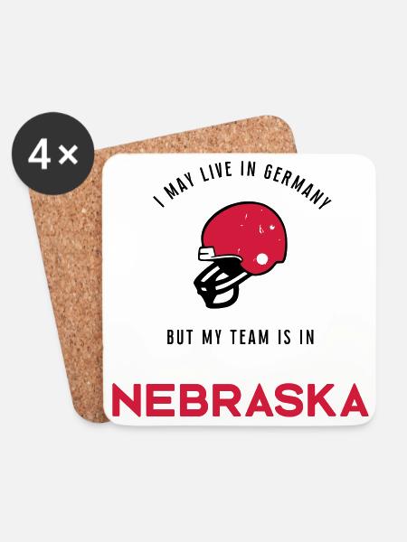 Nebraska - Untersetzer (4er-Set) - Weiß