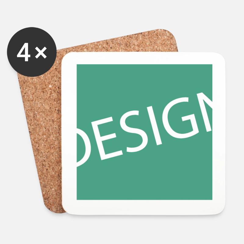 Design - Untersetzer (4er-Set) - Weiß