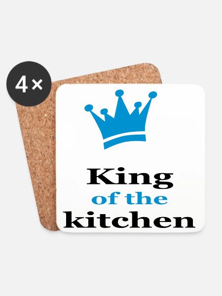 kochen - Untersetzer (4er-Set) - Weiß
