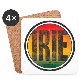 irie - movement of jah - Dessous de verre (lot de 4) - blanc - Devant