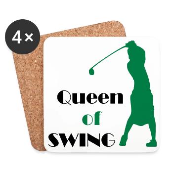 golf - Coasters (set of 4) - white - Front