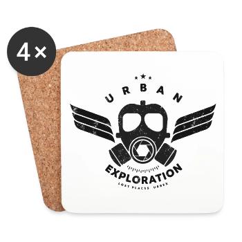 Urban Exploration - Coasters (set of 4) - white - Front
