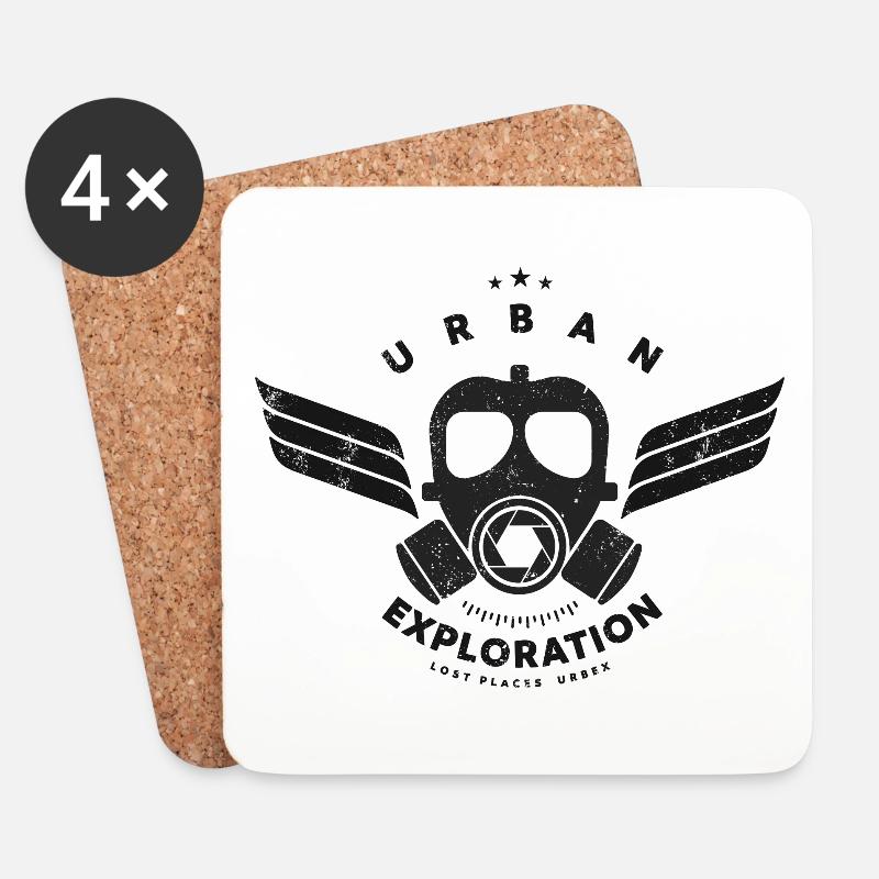 Urban Exploration - Untersetzer (4er-Set) - Weiß