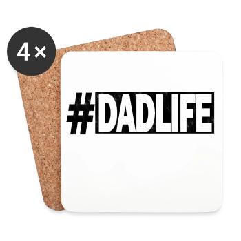 Dad father - Coasters (set of 4) - white - Front