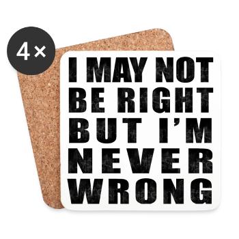 funny sayings saying - Coasters (set of 4) - white - Front