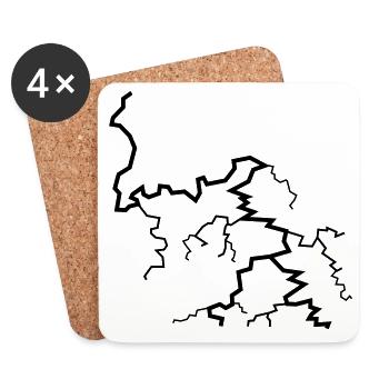 blitz - Coasters (set of 4) - white - Front