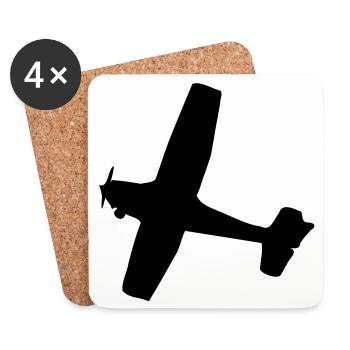 Aircraft - Coasters (set of 4) - white - Front