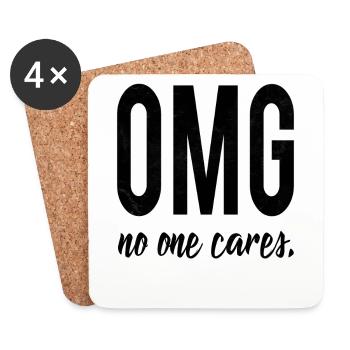 Sarcasm funny sayings - Coasters (set of 4) - white - Front