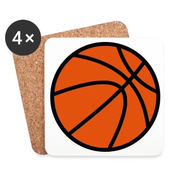 Basketball - Coasters (set of 4) - white - Front