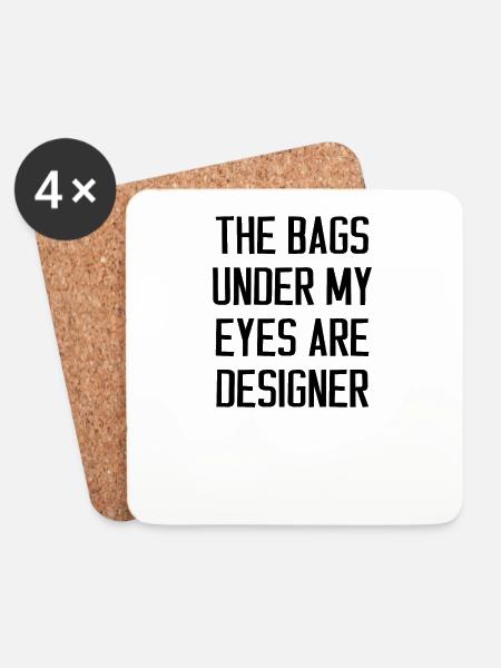 funny sayings - Coasters (set of 4) - white