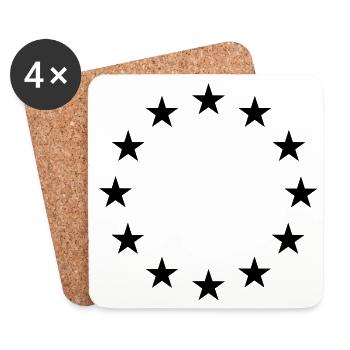 Stars - Coasters (set of 4) - white - Front