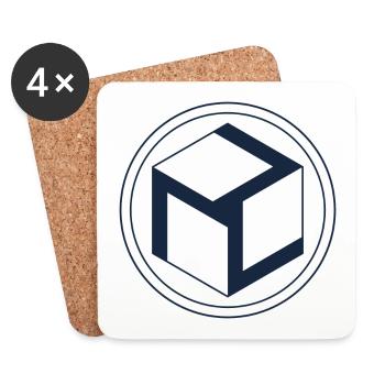 Antahkarana Symbol, Sacred Geometry - Coasters (set of 4) - white - Front