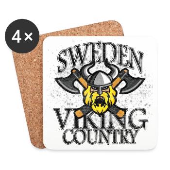 Wikinger - Untersetzer (4er-Set) - Weiß - Vorne