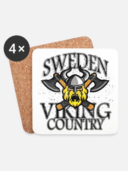 viking - Coasters (set of 4) - white