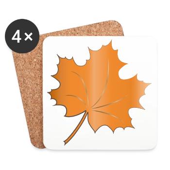 Herbst - Untersetzer (4er-Set) - Weiß - Vorne