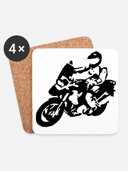 BIKER1200gsfahrer - Untersetzer (4er-Set) - Weiß