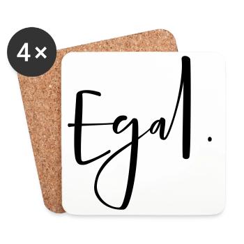 No matter - no matter point! Opinion gift - Coasters (set of 4) - white - Front