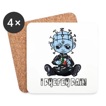 Pinhead Hellraiser Halloween - Dessous de verre (lot de 4) - blanc - Devant