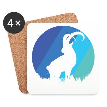 Capricorn - Coasters (set of 4) - white - Front