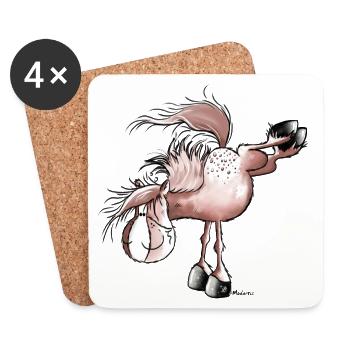 Appaloosa -Westernpferd - - Untersetzer (4er-Set) - Weiß - Vorne