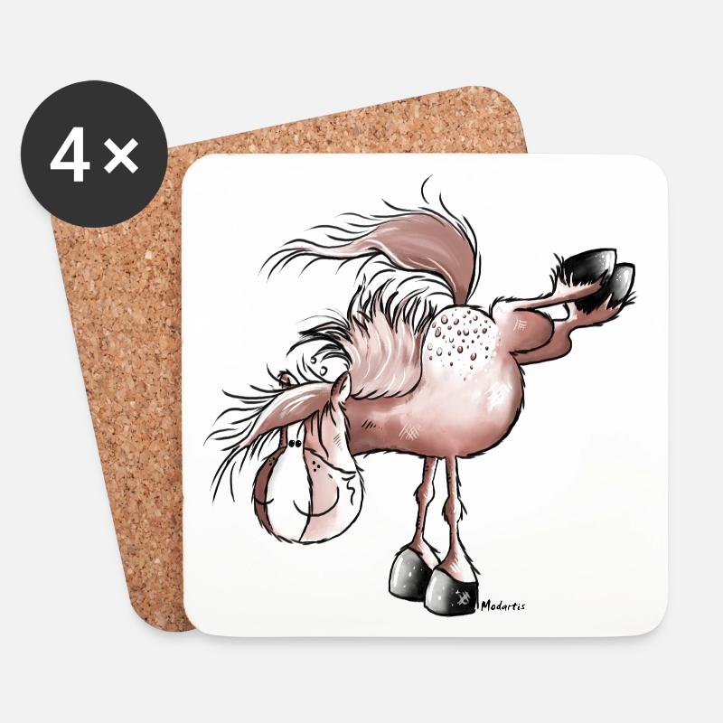 Appaloosa -Westernpferd - - Untersetzer (4er-Set) - Weiß