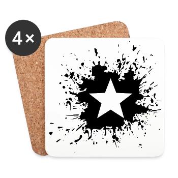 Unknown design - Upload image - Coasters (set of 4) - white - Front