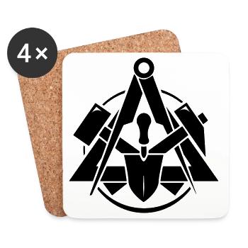 Maurer Logo - Coasters (set of 4) - white - Front