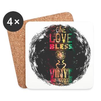vinyl reggae - Coasters (set of 4) - white - Front
