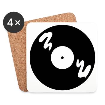 Music Record - Coasters (set of 4) - white - Front