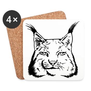 lynx - Untersetzer (4er-Set) - Weiß - Vorne