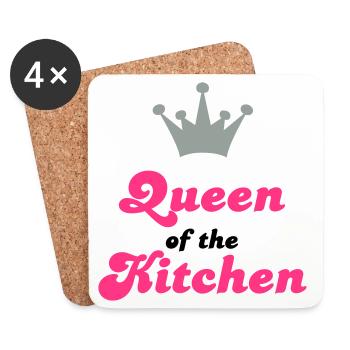 cooking - Coasters (set of 4) - white - Front