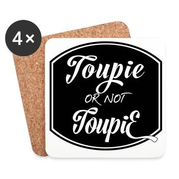 Toupie or not toupie ? Question de menuisier ! - Dessous de verre (lot de 4) - blanc - Devant
