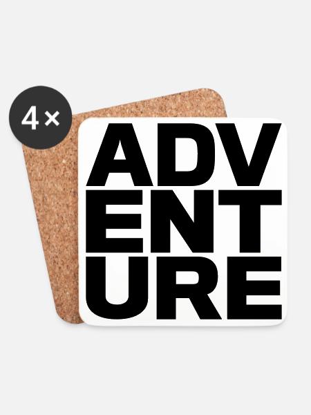 Adventure - Untersetzer (4er-Set) - Weiß