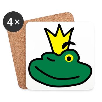 Le Prince - Dessous de verre (lot de 4) - blanc - Devant