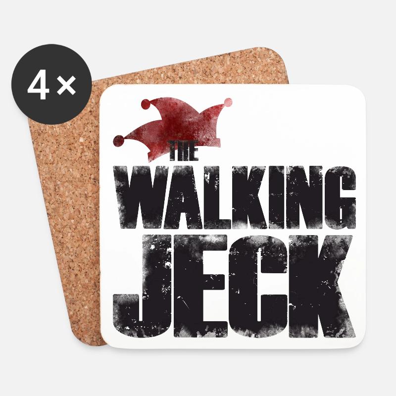 The Walking Jeck - Karneval Shirt - Untersetzer (4er-Set) - Weiß