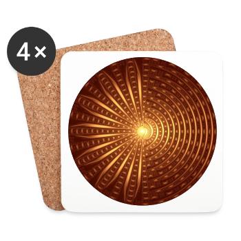 mandala of earthiness - Coasters (set of 4) - white - Front