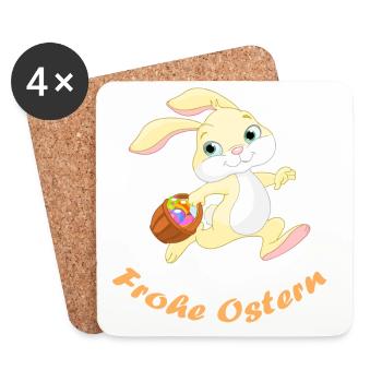 Ostern - Untersetzer (4er-Set) - Weiß - Vorne